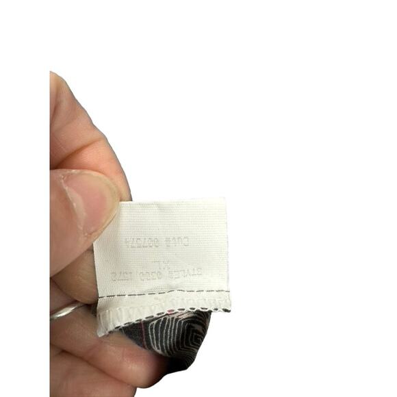 Tori Richards, Hawaii Shirt, Lawn Leaf Pattern Button Up,Size XL,Tropical - Picture 6 of 7